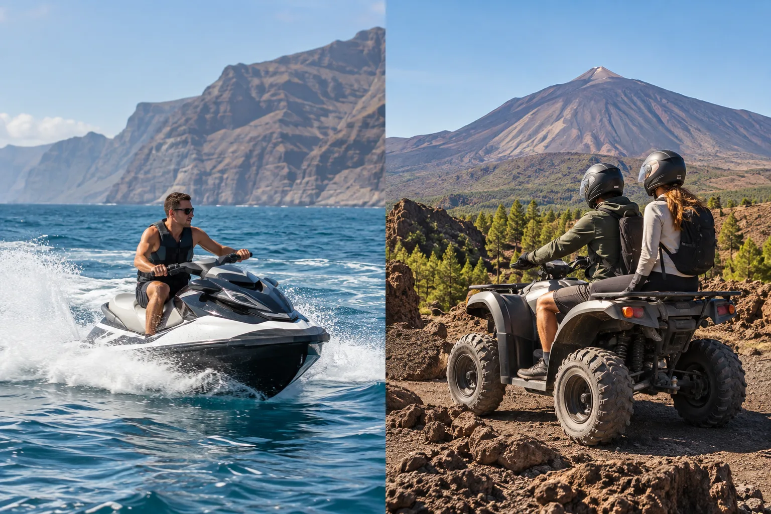 Combo de moto de agua y quad en Tenerife con Ocean Jet Ski